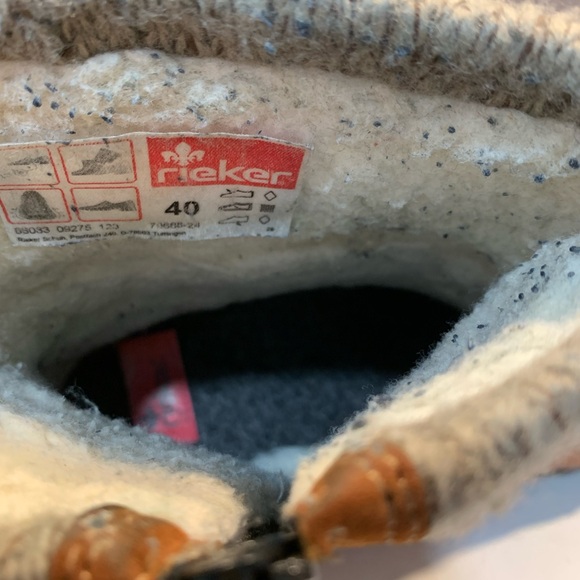 Rieker Fee 88 Womens Ankle Boot Brown Size 8.5 Leather Western Casual Preppy - Picture 7 of 10